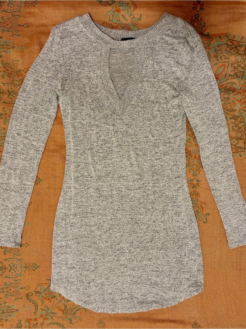 Derek Heart M gray rayon spandex soft sweater dress